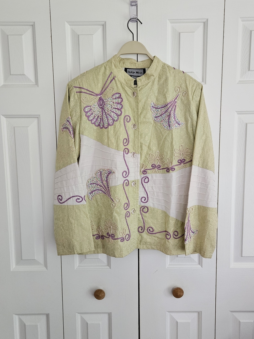Indigo Moon Light Green and Purple Jacket